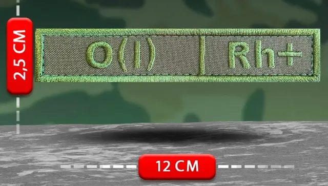 Шеврон Группа крови O(I) Rh+