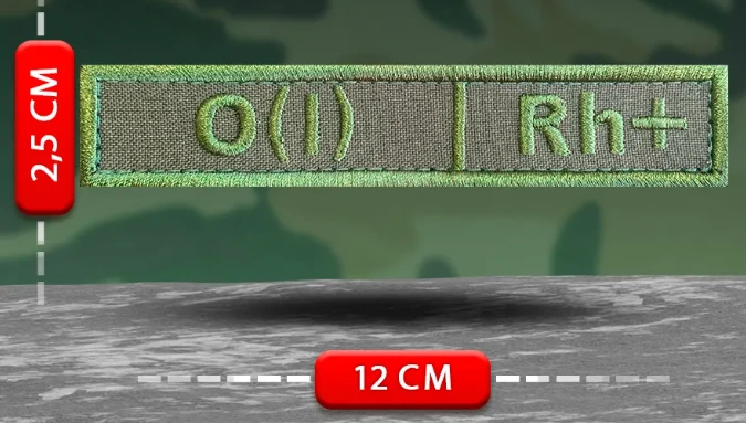 Шеврон Группа крови O(I) Rh+