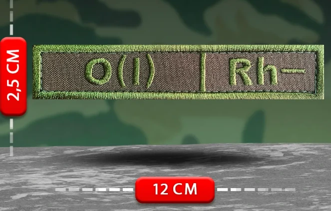 Шеврон Группа крови O(I) Rh-