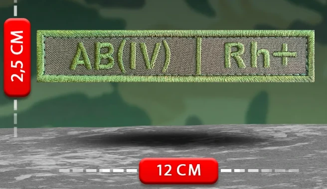 Шеврон Группа крови AB(IV) Rh+