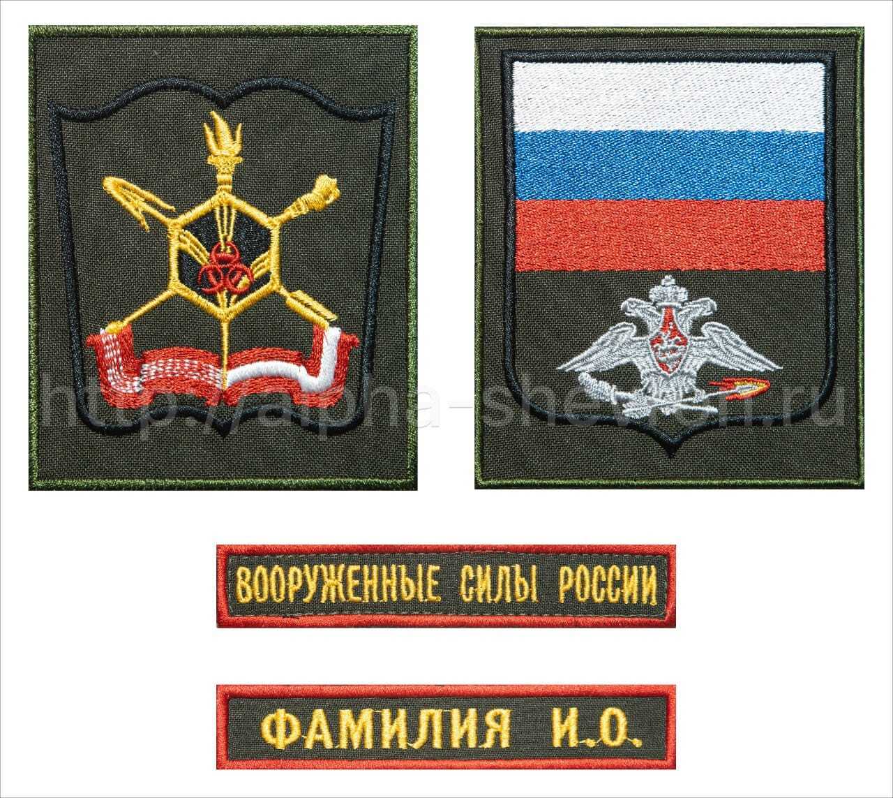 Комплект шевронов ВА РХБЗ, Кострома