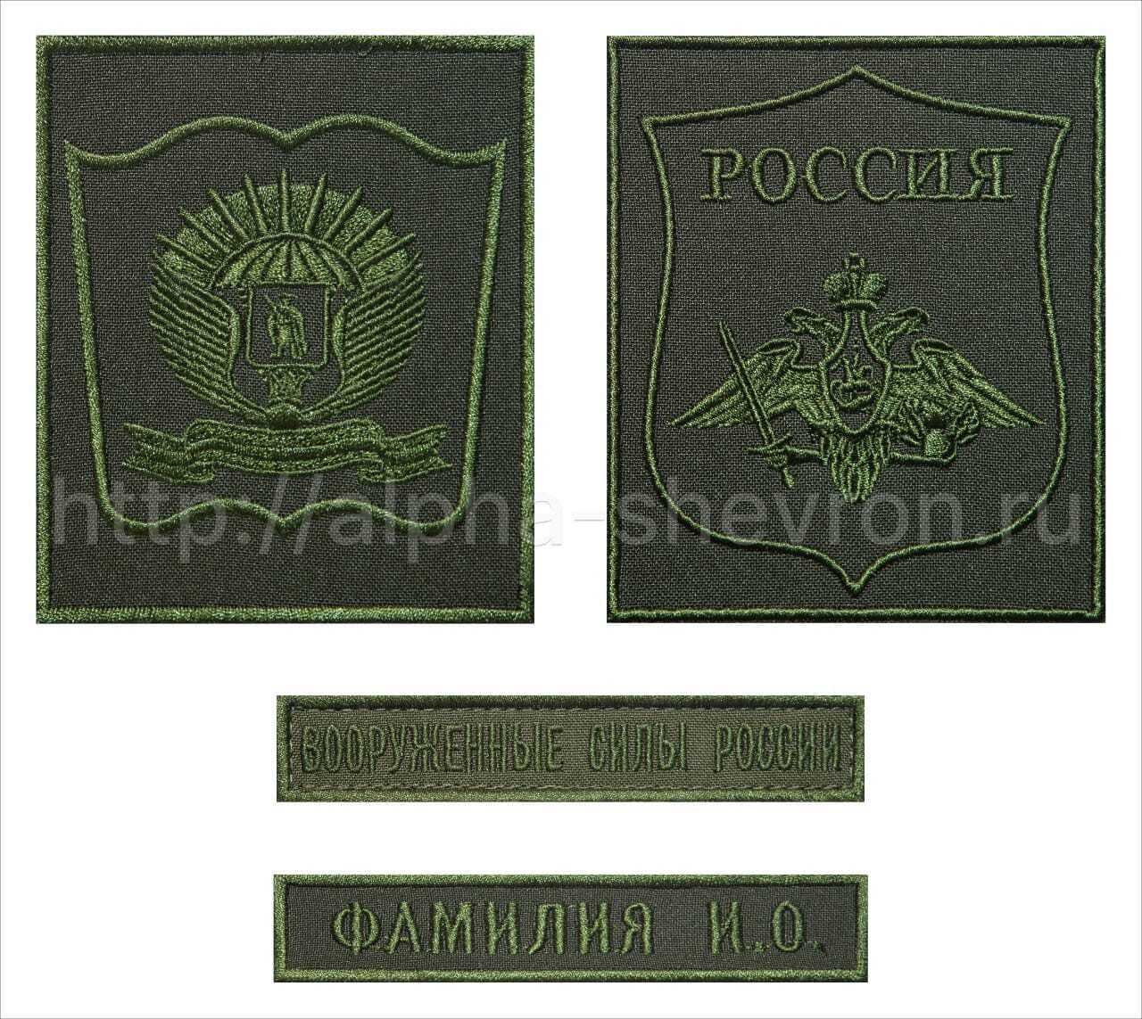 Комплект шевронов РВВДКУ, Рязань
