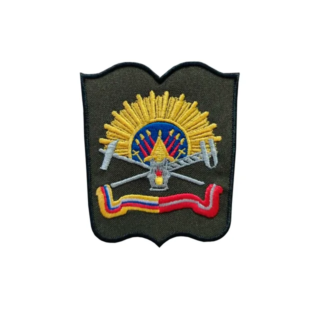 Парадный шеврон ВА МТО (ОАБИИ) г. Омск (черный кант)
