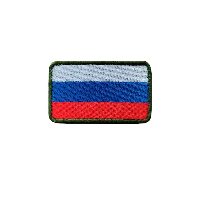 Шеврон нашивка на одежду военный тактический (зеленый кант)